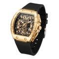 FOBRAS Luxury Royal Gold Automatic Skeleton Watch for Men
