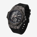 FOBRAS Luxury Shadow Black Automatic Skeleton Watch for Men