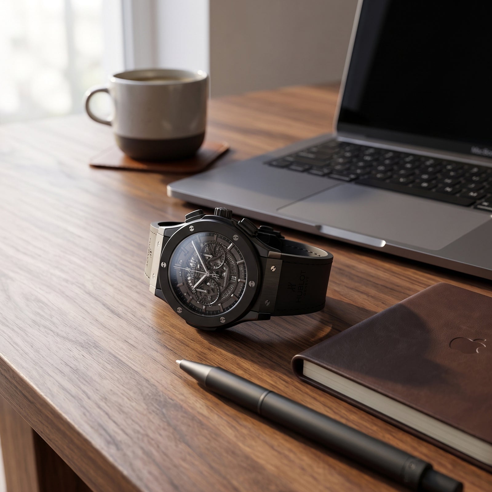 Hublot Luxury Watch For Men (Black)