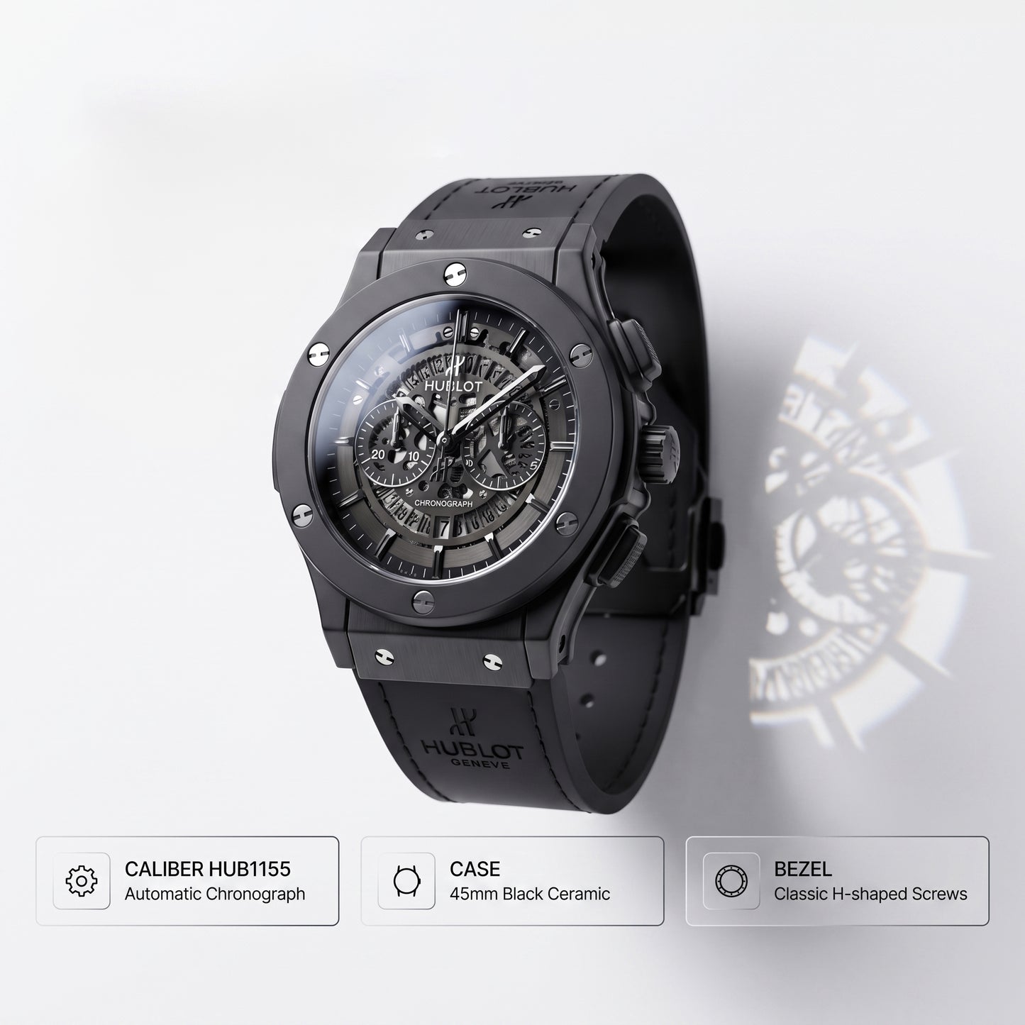 Hublot Luxury Watch For Men (Black)