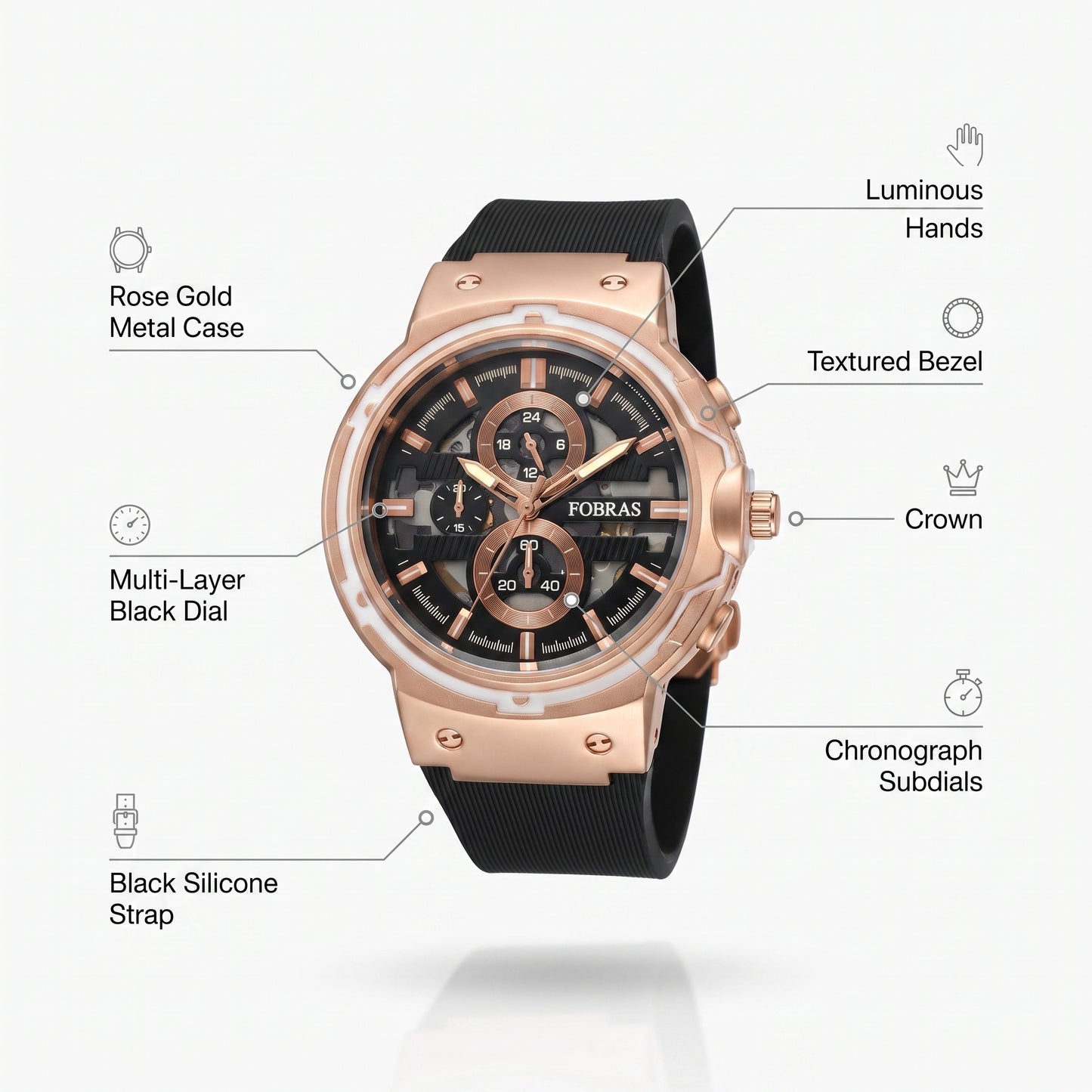FOBRAS® The Apex Chronograph Watch For Men