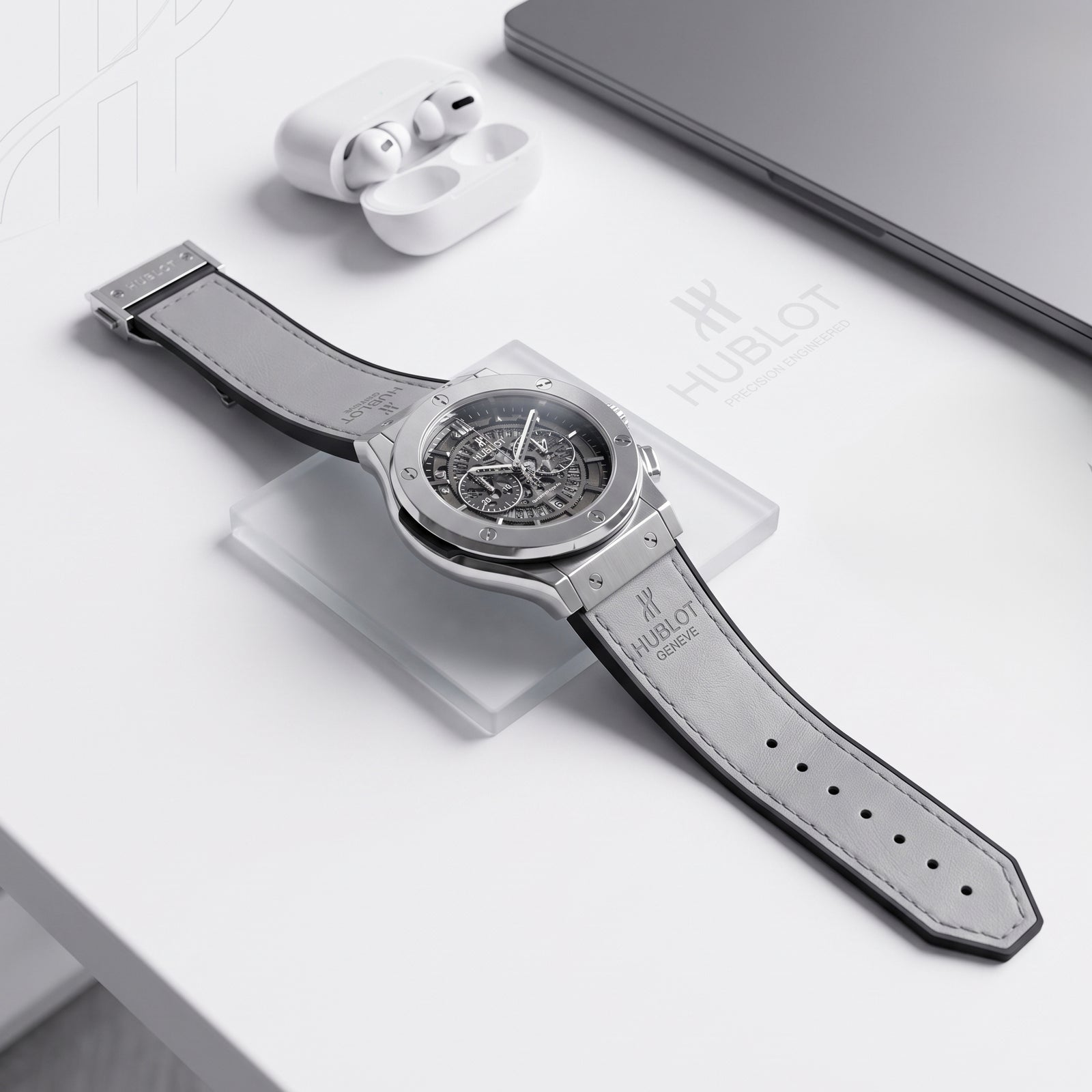 Hublot Luxury Watch For Men (Grey)