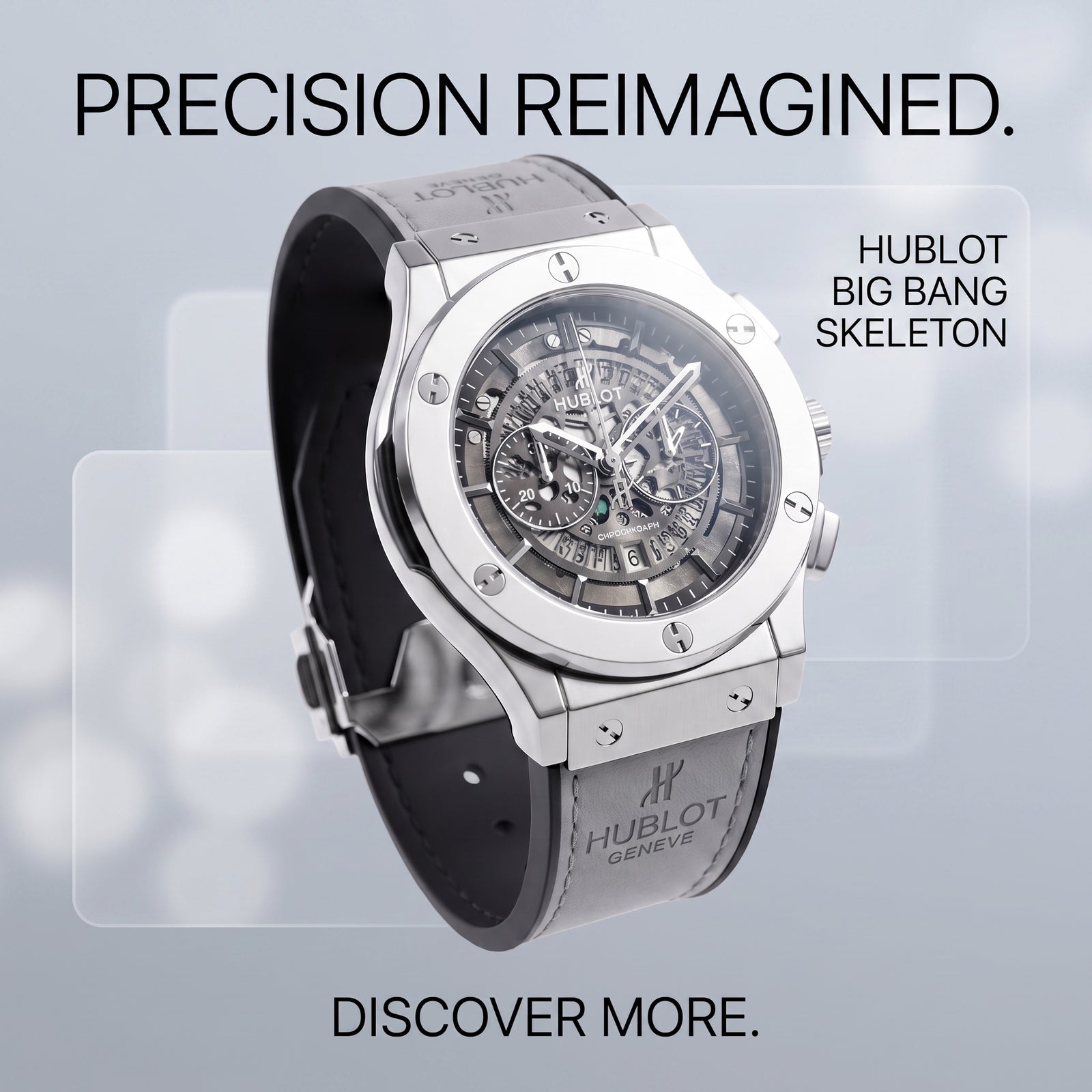 Hublot Luxury Watch For Men (Grey)