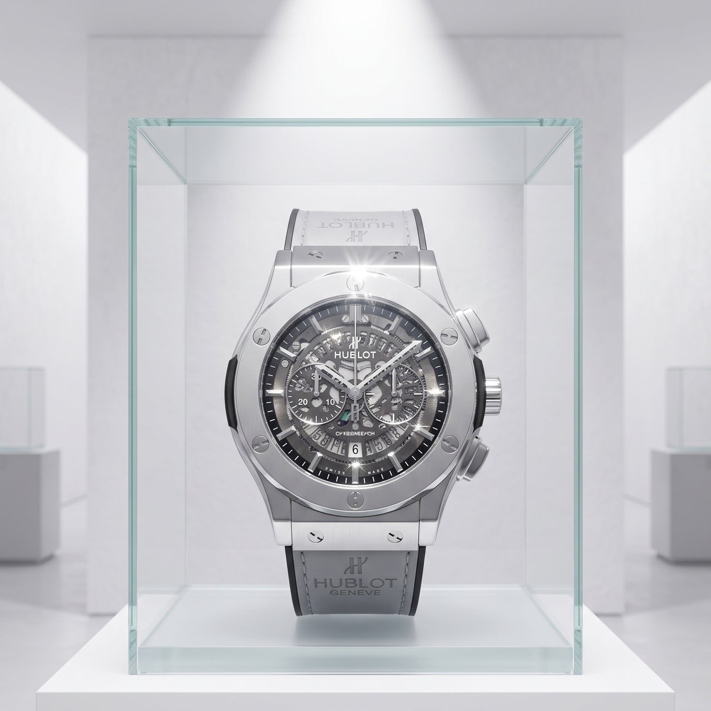 Hublot Luxury Watch For Men (Grey)