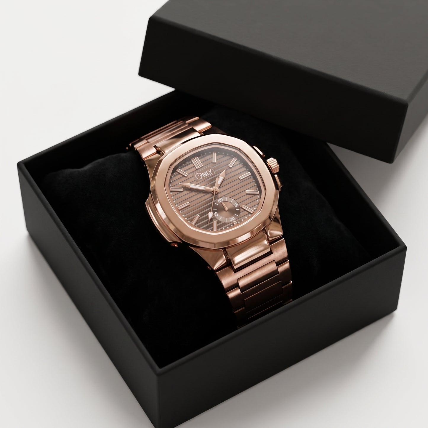 ONLY® Prestige-X Luxury Rose Gold Watch For Men