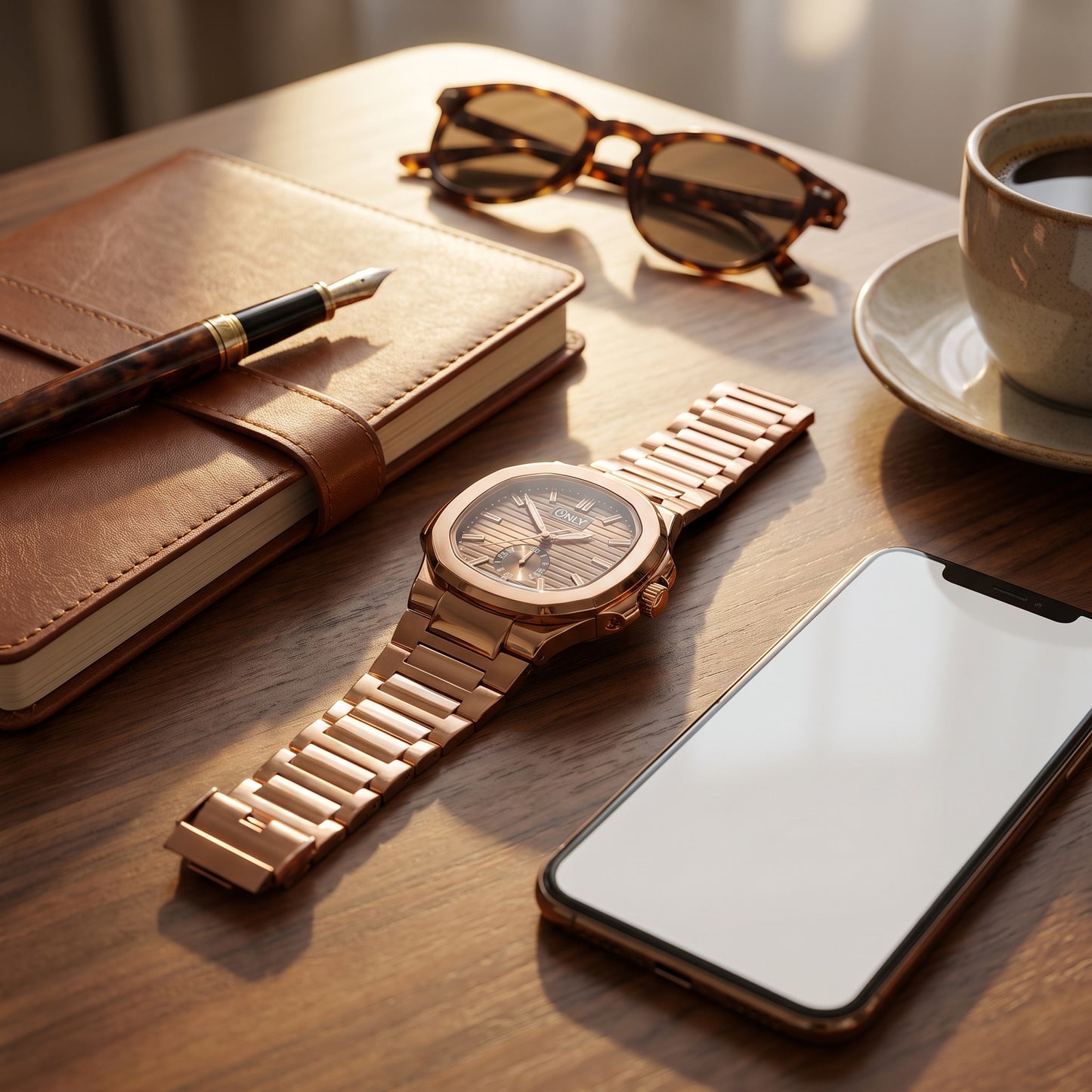 ONLY® Prestige-X Luxury Rose Gold Watch For Men