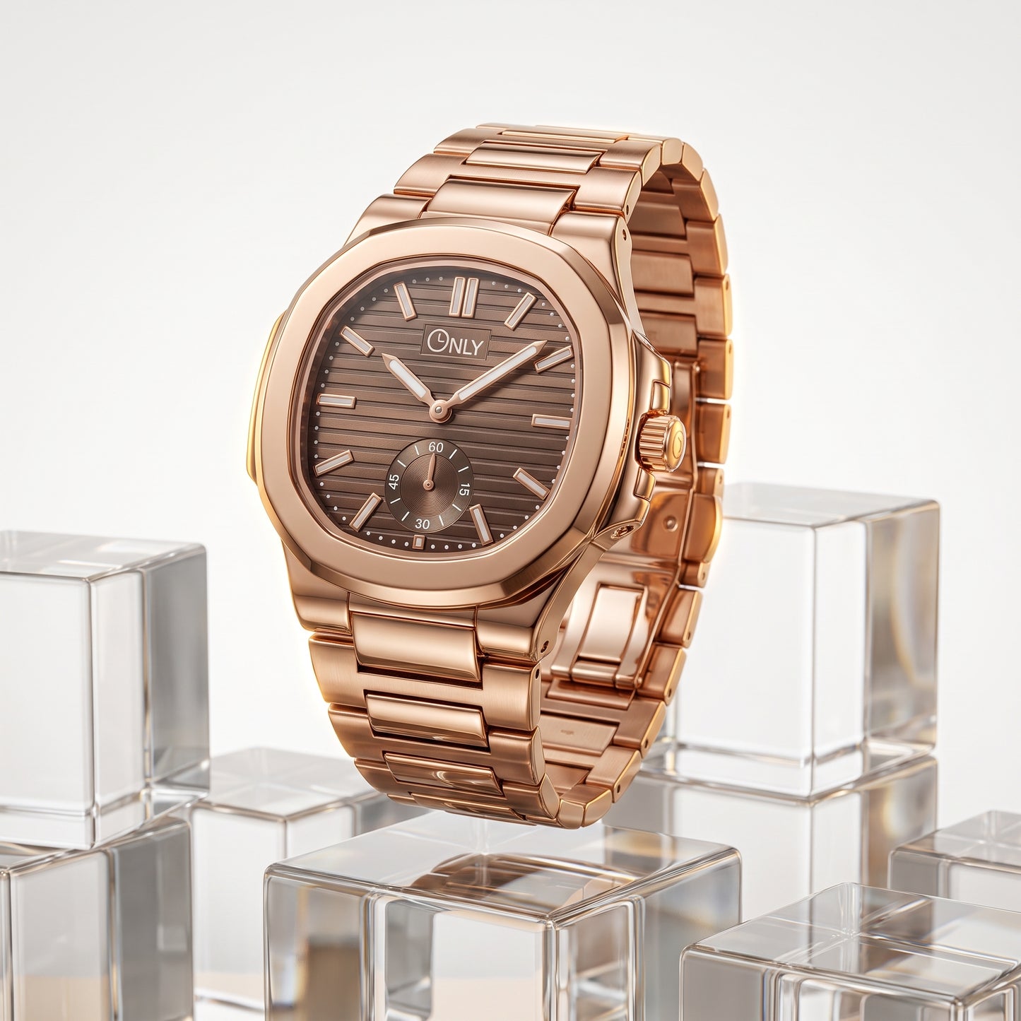 ONLY® Prestige-X Luxury Rose Gold Watch For Men