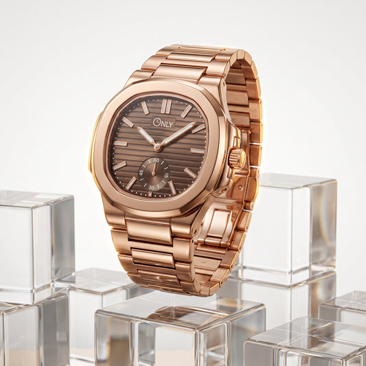 ONLY® Prestige-X Luxury Rose Gold Watch For Men