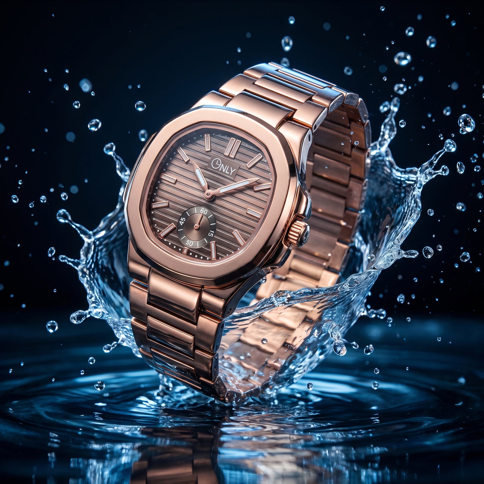 ONLY® Prestige-X Luxury Rose Gold Watch For Men