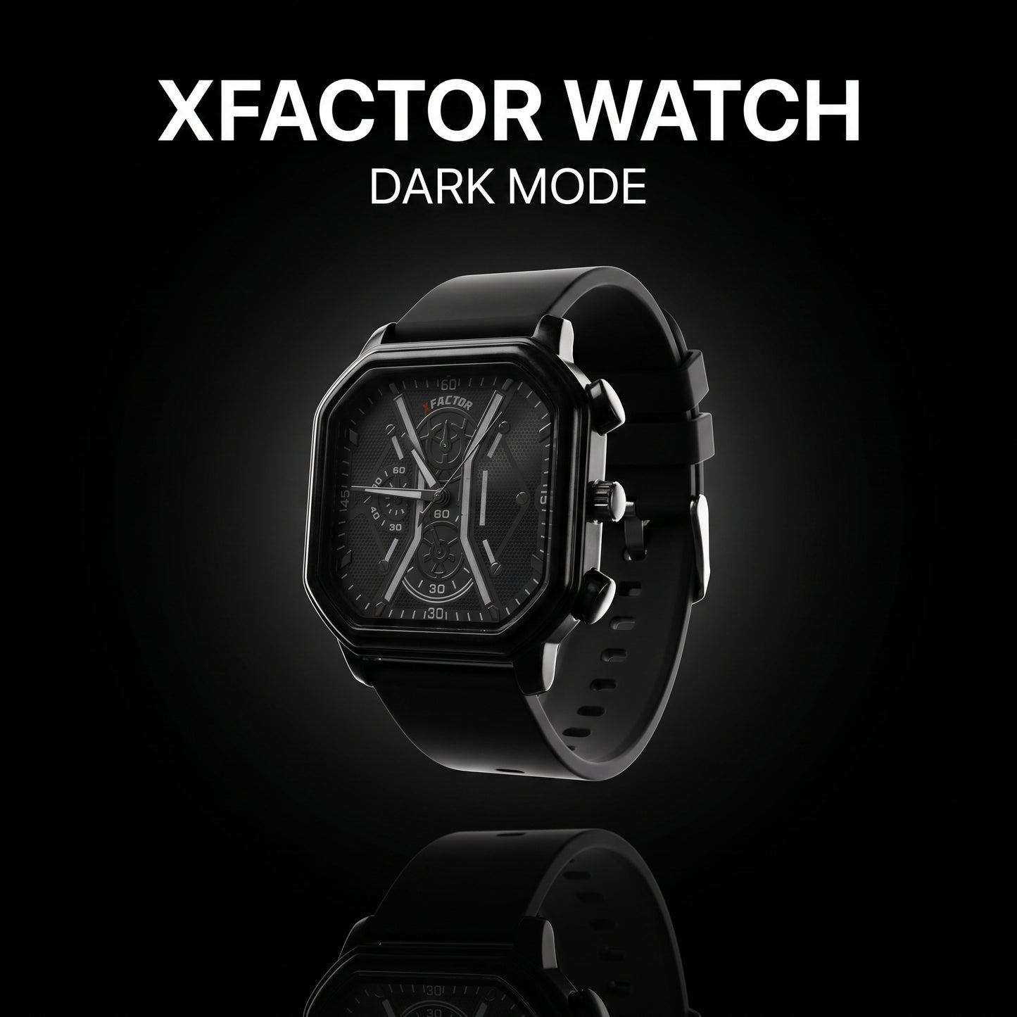 XFACTOR® Onyx Octane Quartz Chronograph Watch For Men