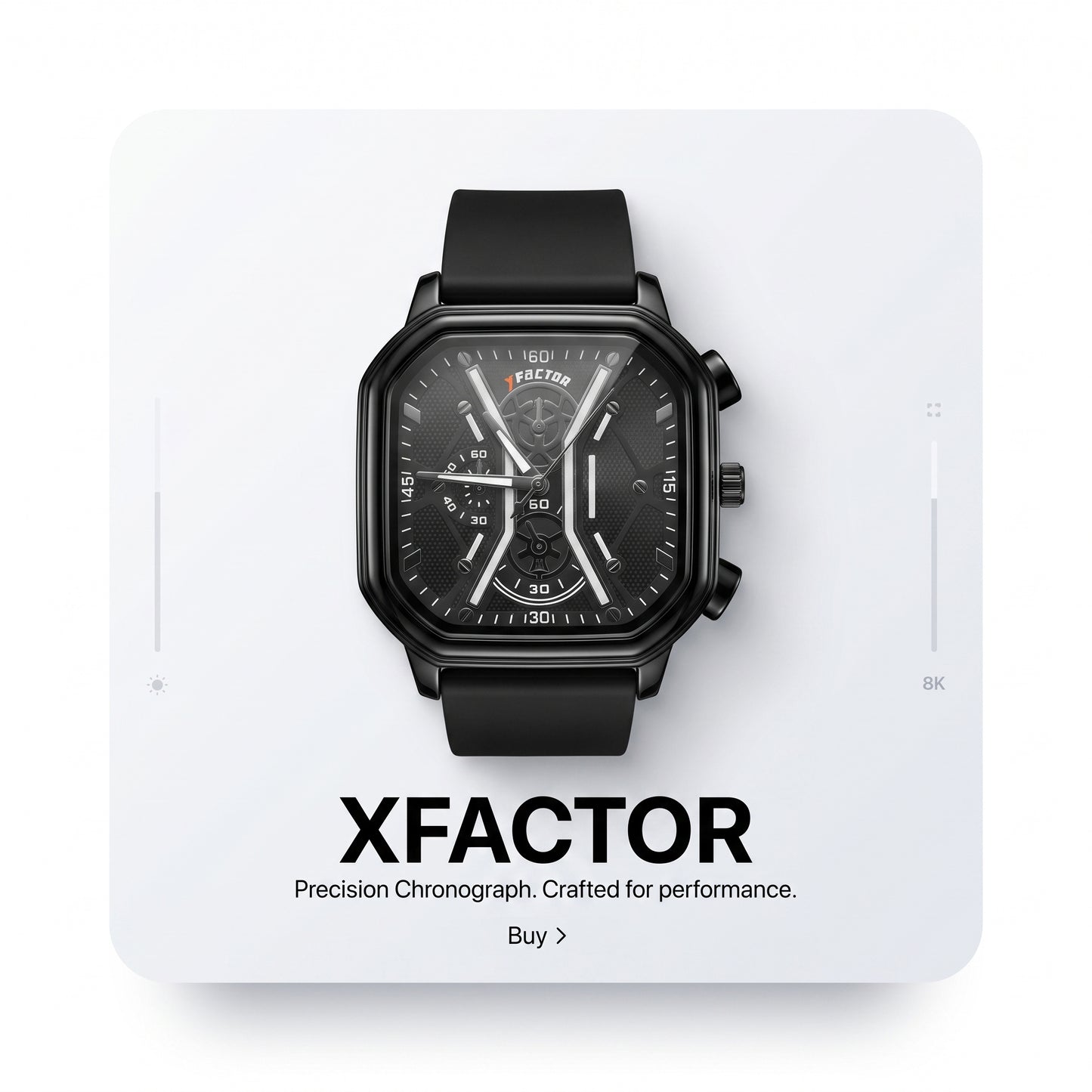 XFACTOR® Onyx Octane Quartz Chronograph Watch For Men