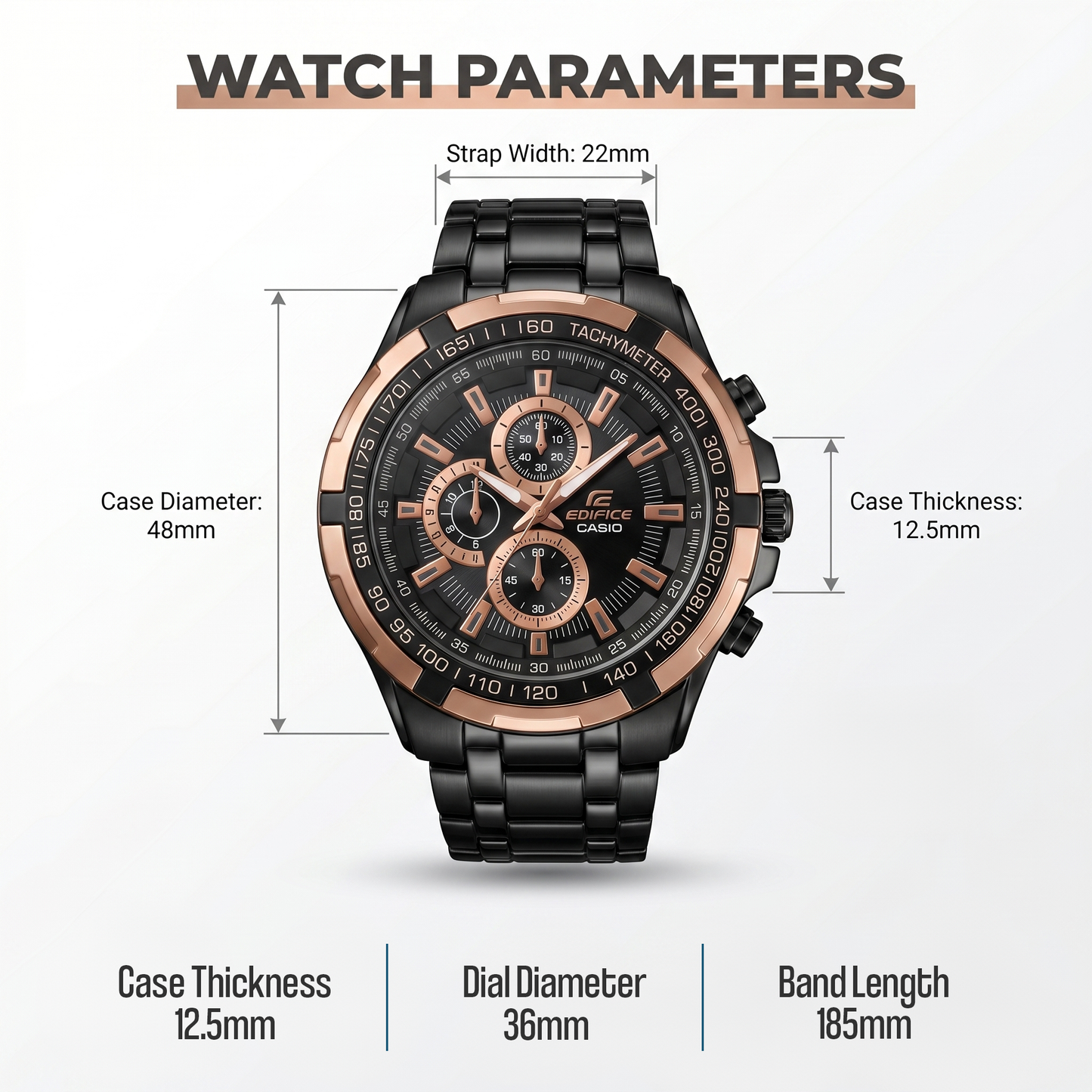 Men’s Luxury Modern Quartz Chronograph Watch